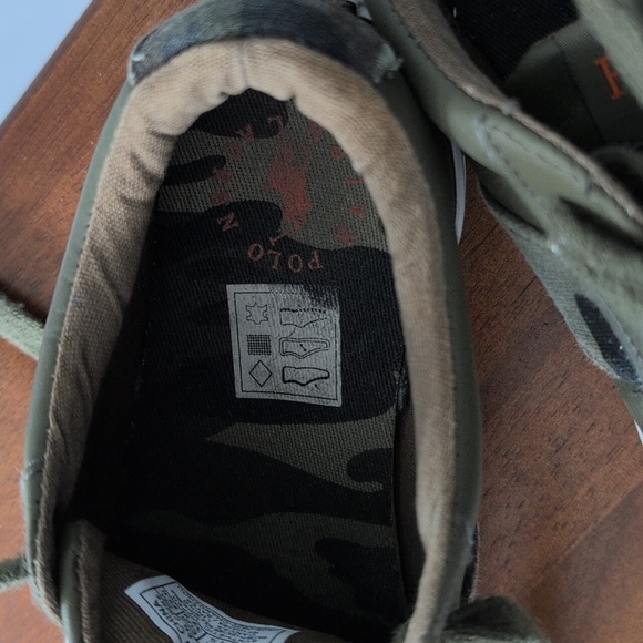 Polo by Ralph Lauren Kids Boys Olive Sneakers Size 2 - Picture 10 of 11